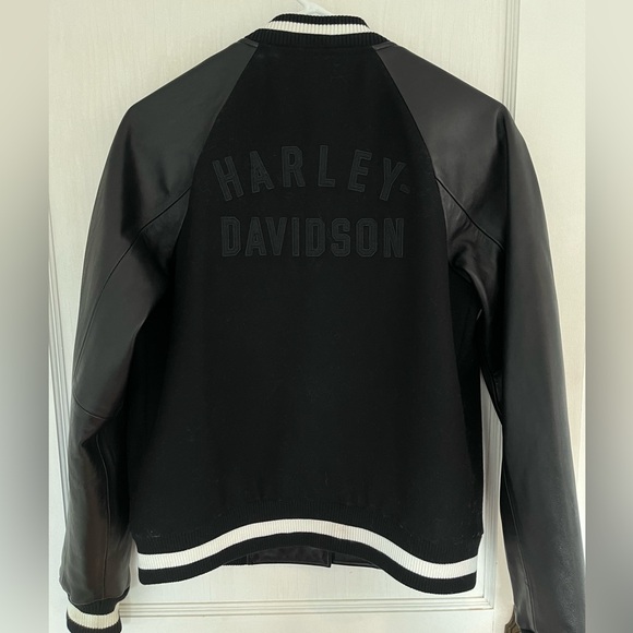 Genuine Harley Davidson Varsity Leather/wool women’s small - Picture 3 of 3